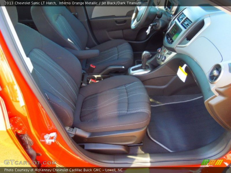 Inferno Orange Metallic / Jet Black/Dark Titanium 2013 Chevrolet Sonic LT Hatch
