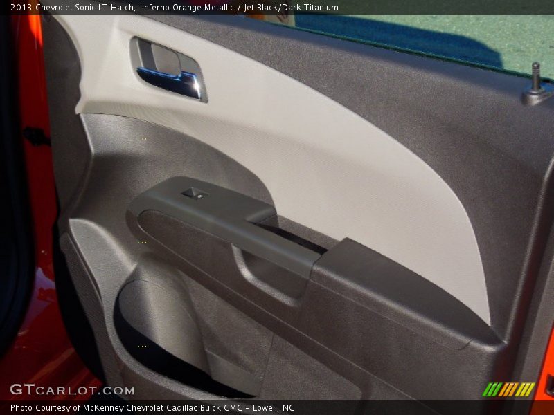 Inferno Orange Metallic / Jet Black/Dark Titanium 2013 Chevrolet Sonic LT Hatch