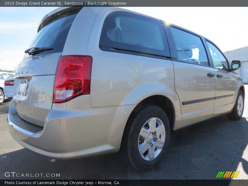 Sandstone / Black/Light Graystone 2013 Dodge Grand Caravan SE