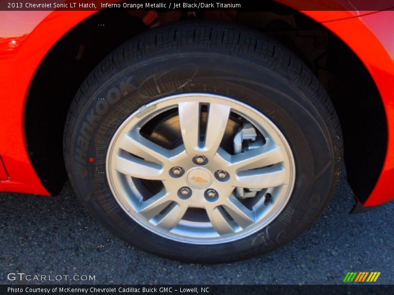 Inferno Orange Metallic / Jet Black/Dark Titanium 2013 Chevrolet Sonic LT Hatch