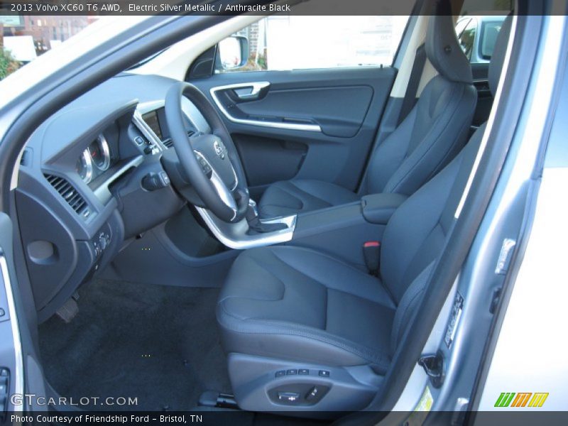 Electric Silver Metallic / Anthracite Black 2013 Volvo XC60 T6 AWD
