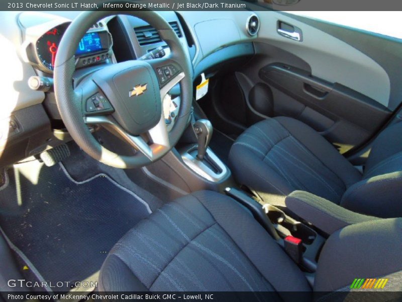 Jet Black/Dark Titanium Interior - 2013 Sonic LT Hatch 