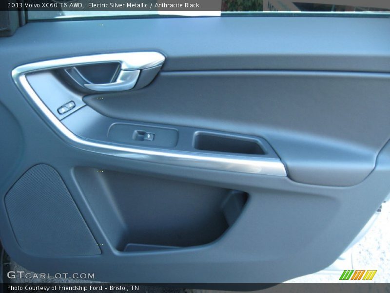 Electric Silver Metallic / Anthracite Black 2013 Volvo XC60 T6 AWD