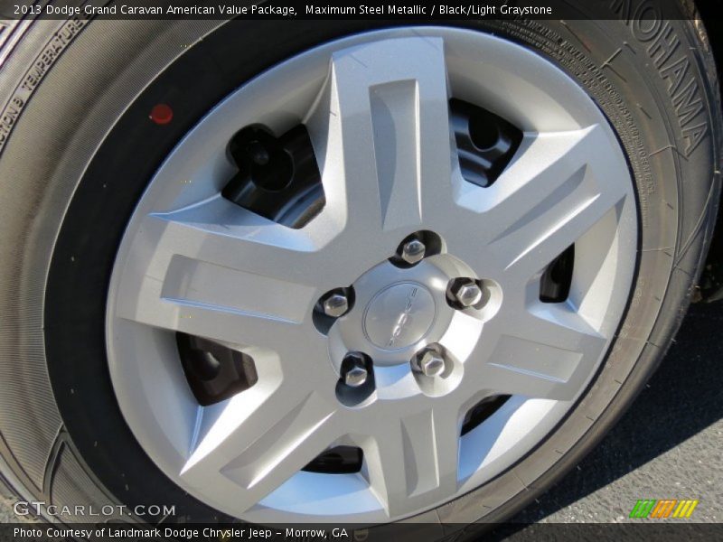 Maximum Steel Metallic / Black/Light Graystone 2013 Dodge Grand Caravan American Value Package