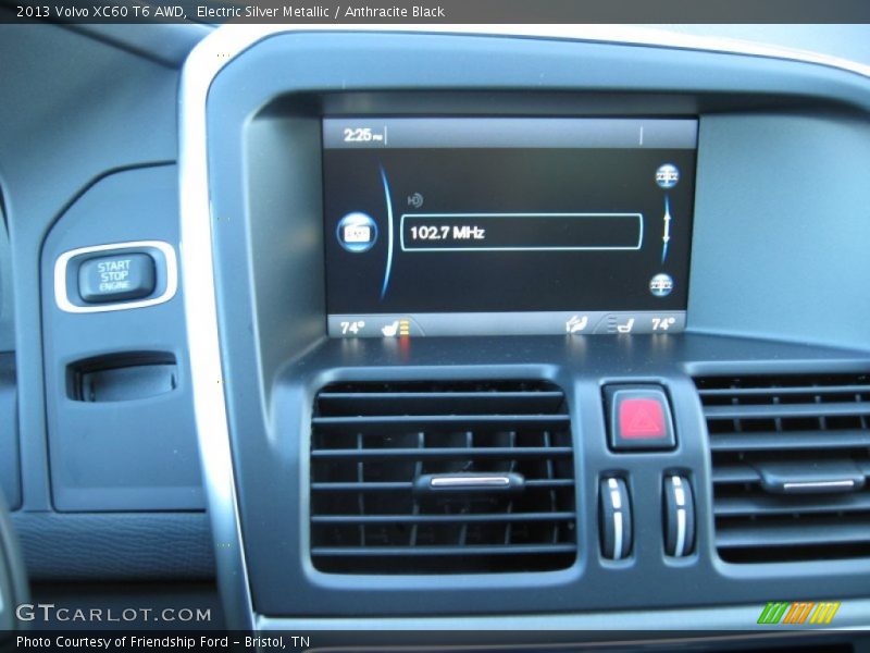 Electric Silver Metallic / Anthracite Black 2013 Volvo XC60 T6 AWD