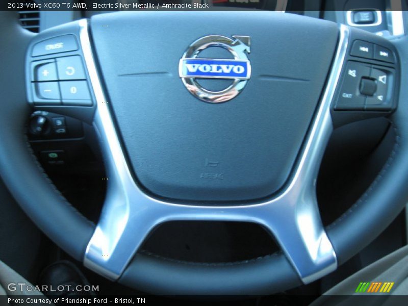 Electric Silver Metallic / Anthracite Black 2013 Volvo XC60 T6 AWD