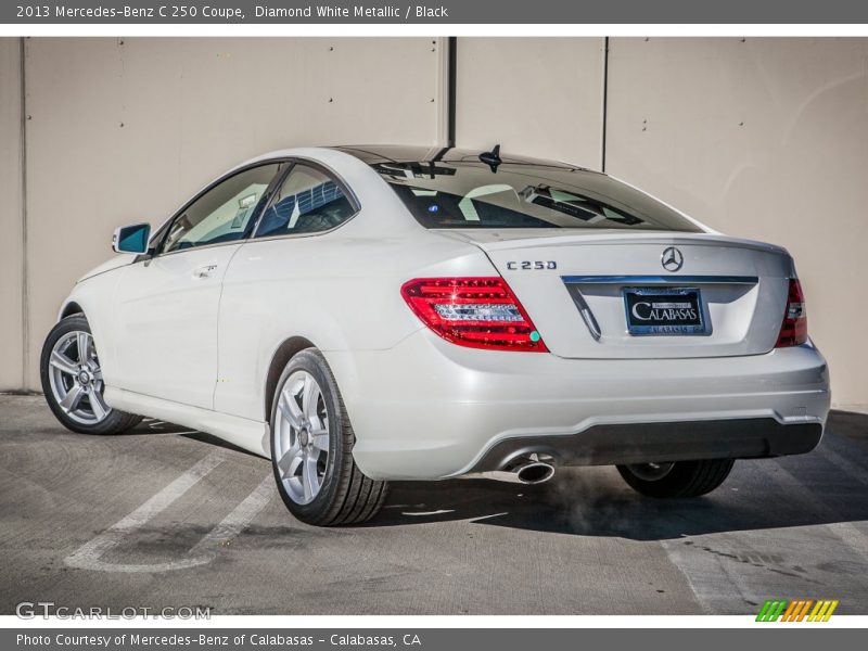 Diamond White Metallic / Black 2013 Mercedes-Benz C 250 Coupe