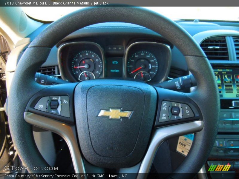 Black Granite Metallic / Jet Black 2013 Chevrolet Malibu LT