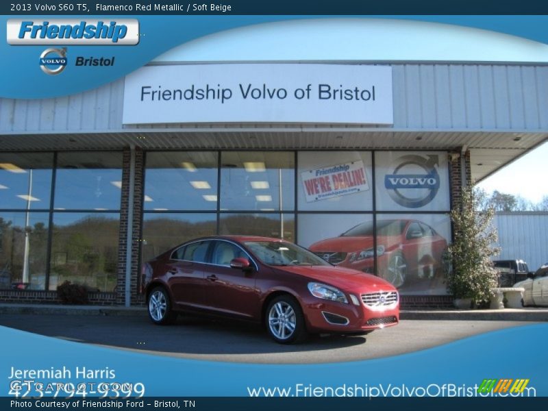 Flamenco Red Metallic / Soft Beige 2013 Volvo S60 T5