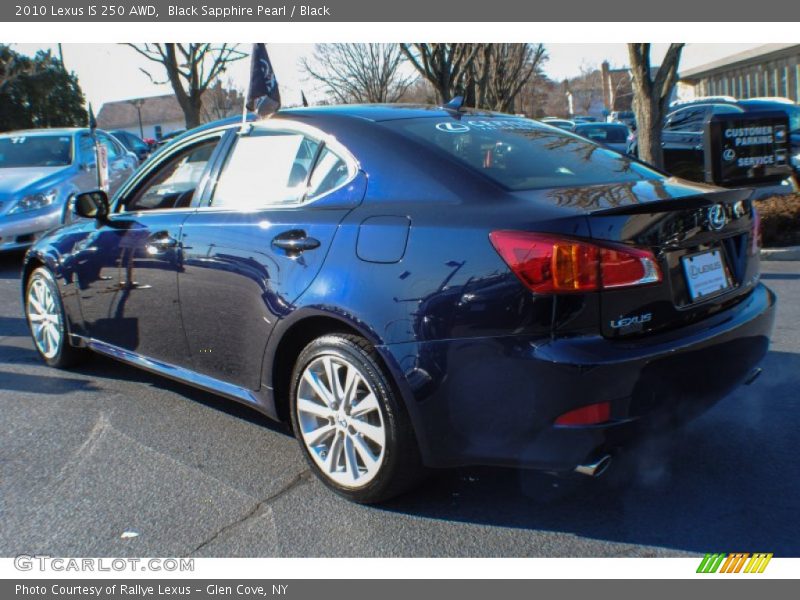 Black Sapphire Pearl / Black 2010 Lexus IS 250 AWD