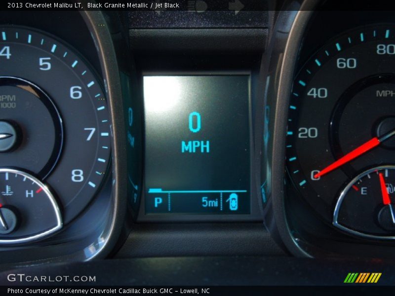 Black Granite Metallic / Jet Black 2013 Chevrolet Malibu LT