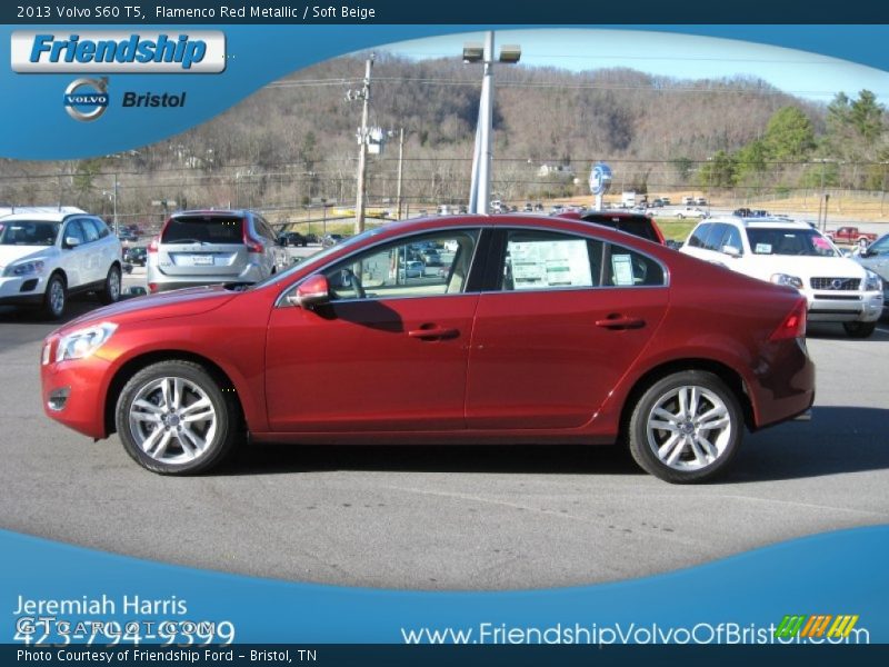 Flamenco Red Metallic / Soft Beige 2013 Volvo S60 T5