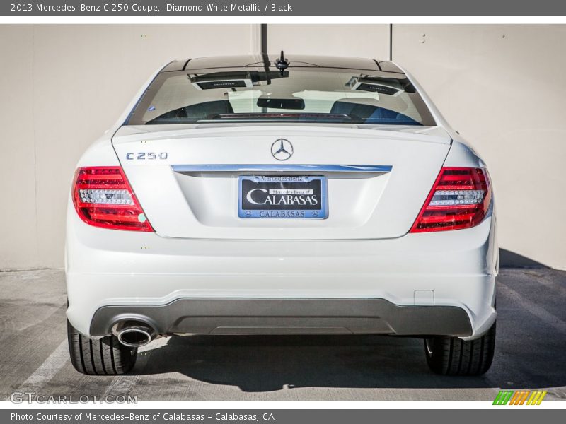 Diamond White Metallic / Black 2013 Mercedes-Benz C 250 Coupe