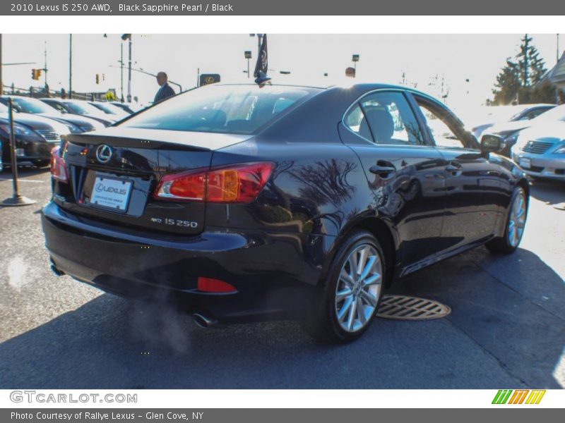 Black Sapphire Pearl / Black 2010 Lexus IS 250 AWD