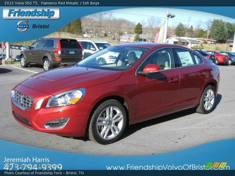 Flamenco Red Metallic / Soft Beige 2013 Volvo S60 T5
