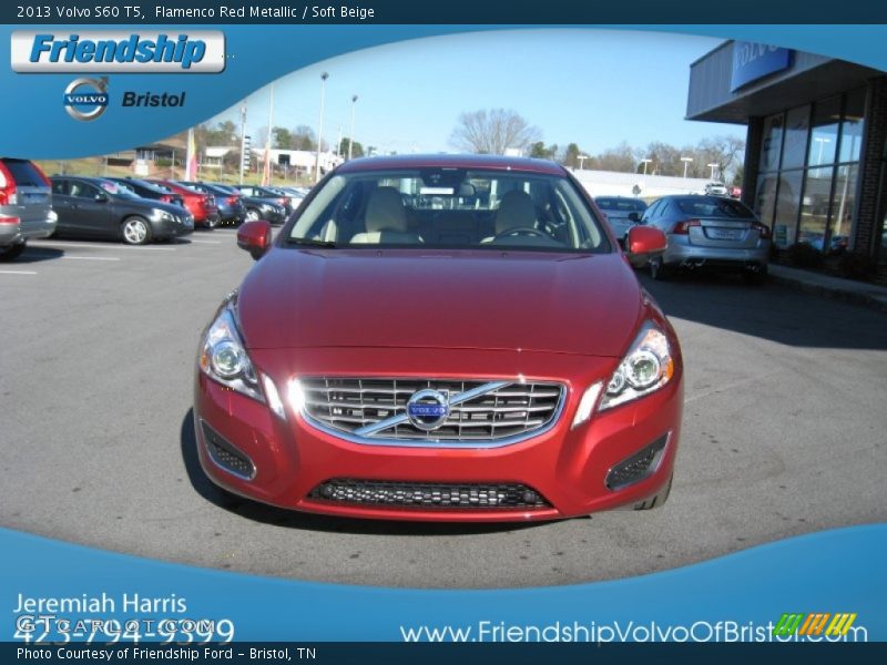 Flamenco Red Metallic / Soft Beige 2013 Volvo S60 T5