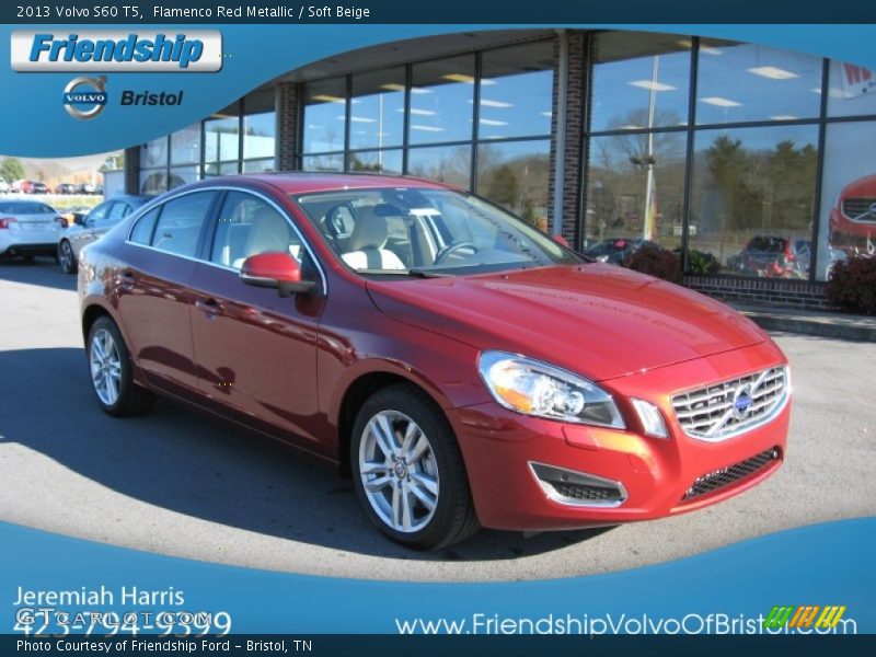 Flamenco Red Metallic / Soft Beige 2013 Volvo S60 T5