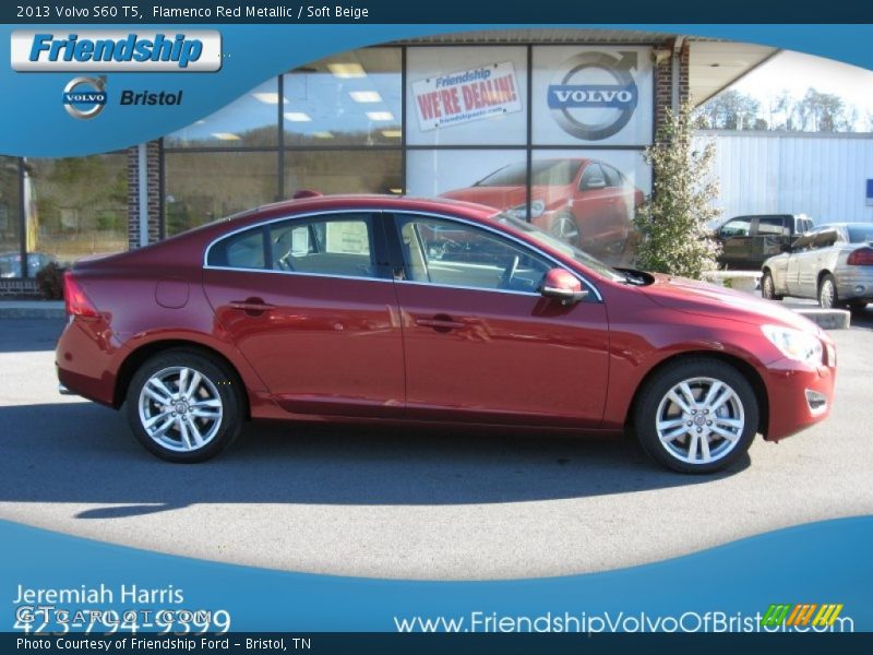 Flamenco Red Metallic / Soft Beige 2013 Volvo S60 T5