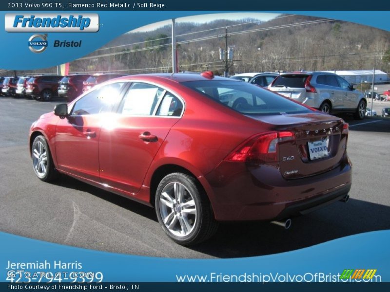 Flamenco Red Metallic / Soft Beige 2013 Volvo S60 T5