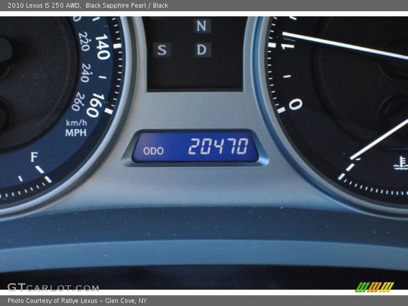 Black Sapphire Pearl / Black 2010 Lexus IS 250 AWD
