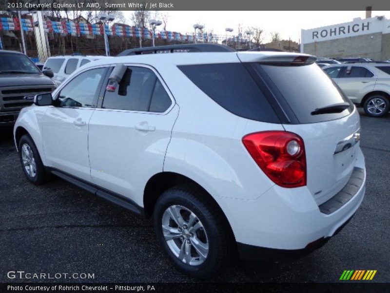 Summit White / Jet Black 2013 Chevrolet Equinox LT AWD