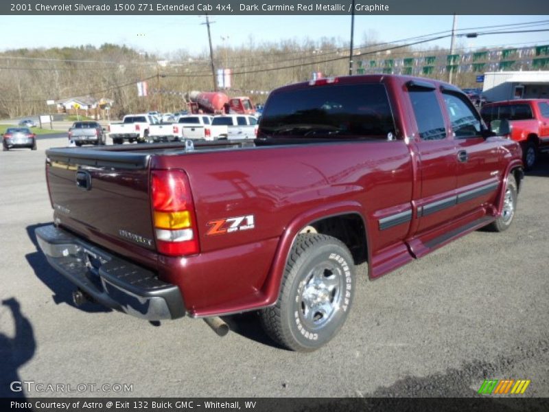 Dark Carmine Red Metallic / Graphite 2001 Chevrolet Silverado 1500 Z71 Extended Cab 4x4