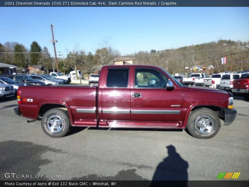 Dark Carmine Red Metallic / Graphite 2001 Chevrolet Silverado 1500 Z71 Extended Cab 4x4