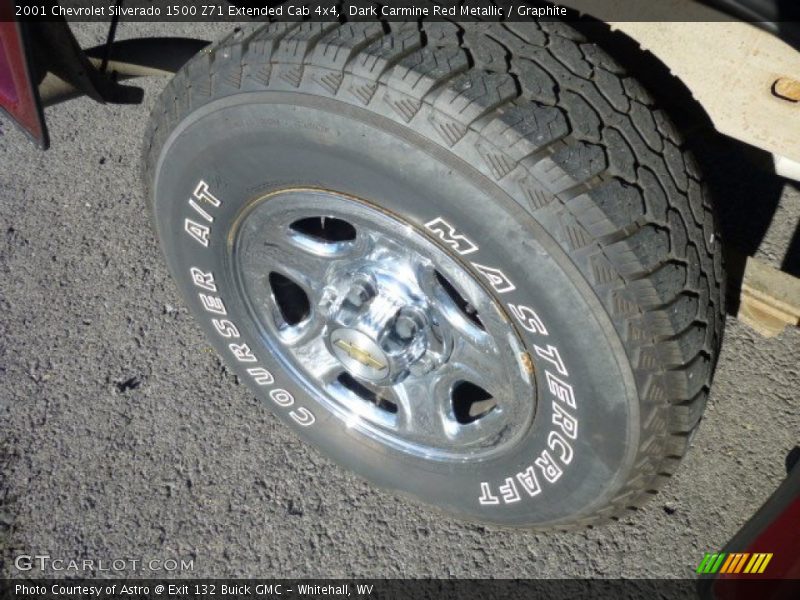 Dark Carmine Red Metallic / Graphite 2001 Chevrolet Silverado 1500 Z71 Extended Cab 4x4