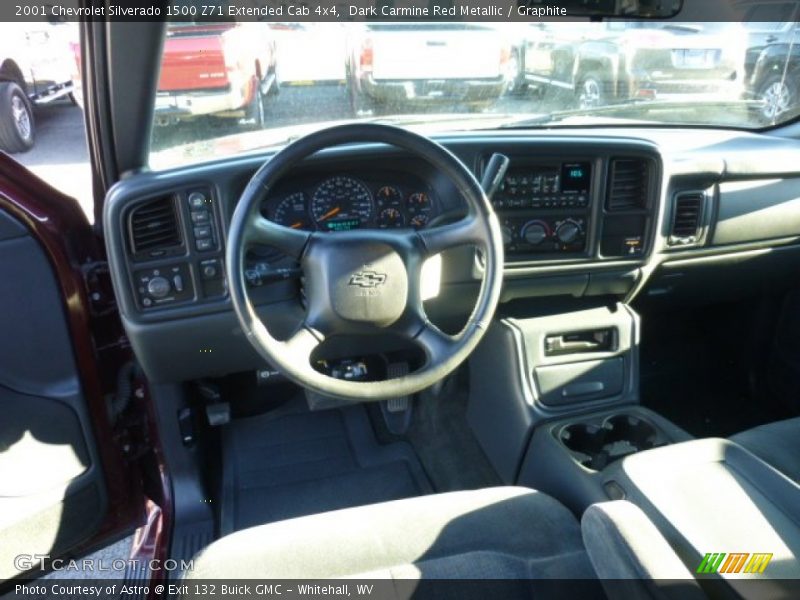 Dark Carmine Red Metallic / Graphite 2001 Chevrolet Silverado 1500 Z71 Extended Cab 4x4