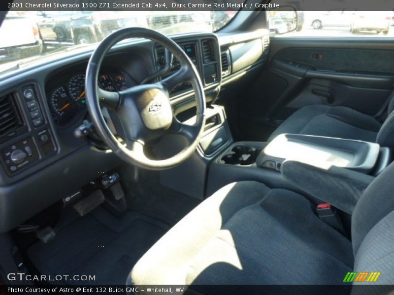 Dark Carmine Red Metallic / Graphite 2001 Chevrolet Silverado 1500 Z71 Extended Cab 4x4