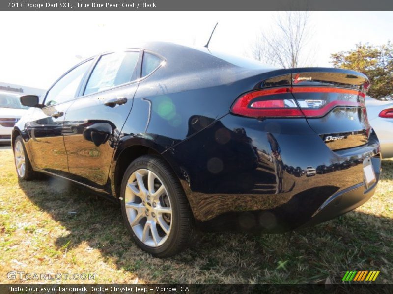 True Blue Pearl Coat / Black 2013 Dodge Dart SXT