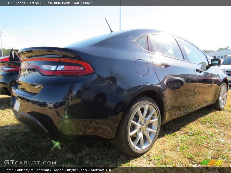 True Blue Pearl Coat / Black 2013 Dodge Dart SXT