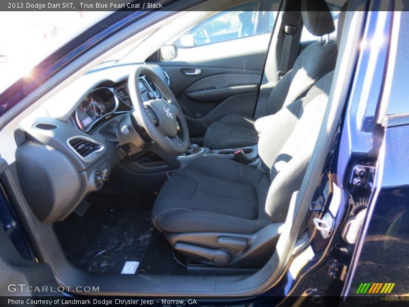 True Blue Pearl Coat / Black 2013 Dodge Dart SXT