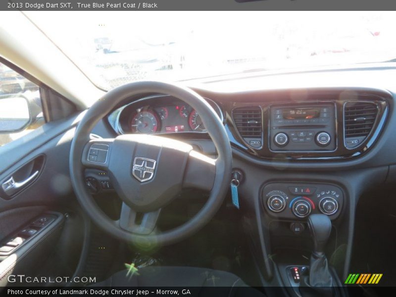 True Blue Pearl Coat / Black 2013 Dodge Dart SXT