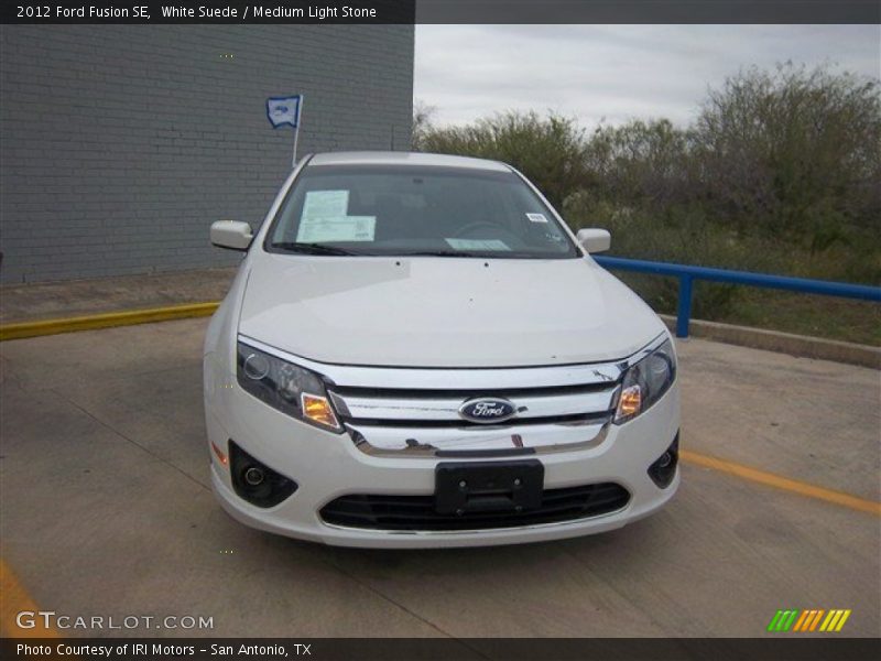White Suede / Medium Light Stone 2012 Ford Fusion SE
