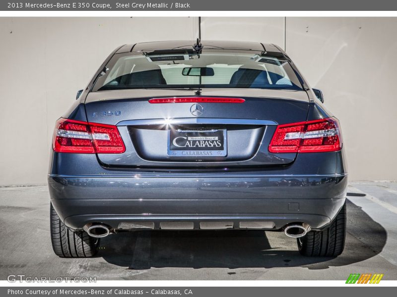 Steel Grey Metallic / Black 2013 Mercedes-Benz E 350 Coupe