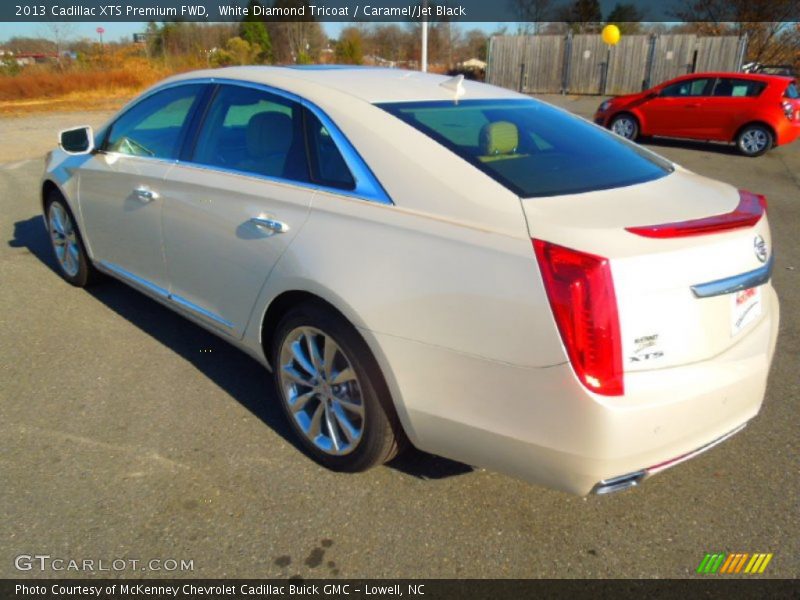 White Diamond Tricoat / Caramel/Jet Black 2013 Cadillac XTS Premium FWD