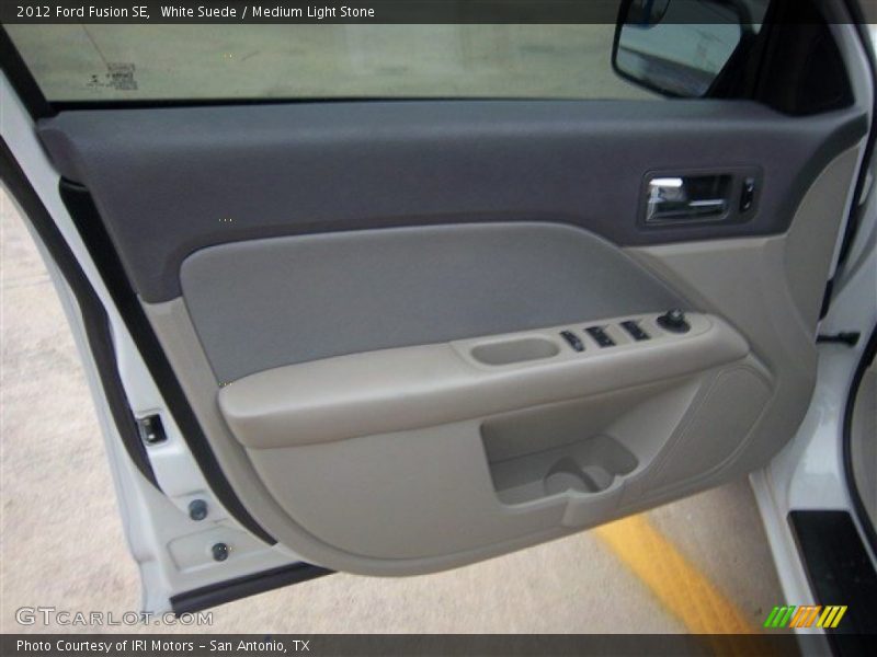 White Suede / Medium Light Stone 2012 Ford Fusion SE