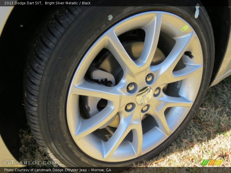Bright Silver Metallic / Black 2013 Dodge Dart SXT