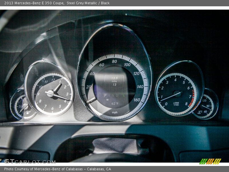 Steel Grey Metallic / Black 2013 Mercedes-Benz E 350 Coupe