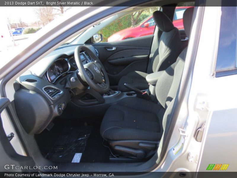 Bright Silver Metallic / Black 2013 Dodge Dart SXT