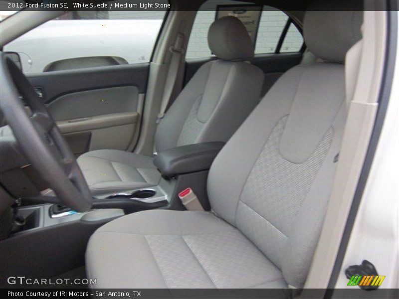White Suede / Medium Light Stone 2012 Ford Fusion SE