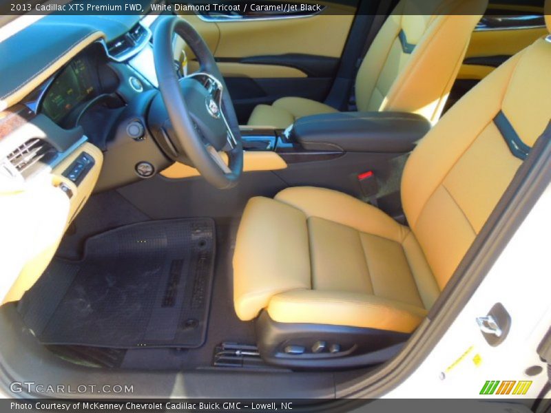 White Diamond Tricoat / Caramel/Jet Black 2013 Cadillac XTS Premium FWD