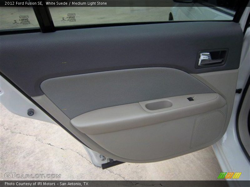 White Suede / Medium Light Stone 2012 Ford Fusion SE