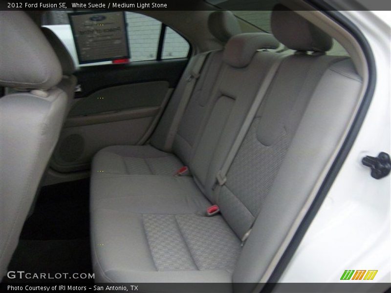 White Suede / Medium Light Stone 2012 Ford Fusion SE