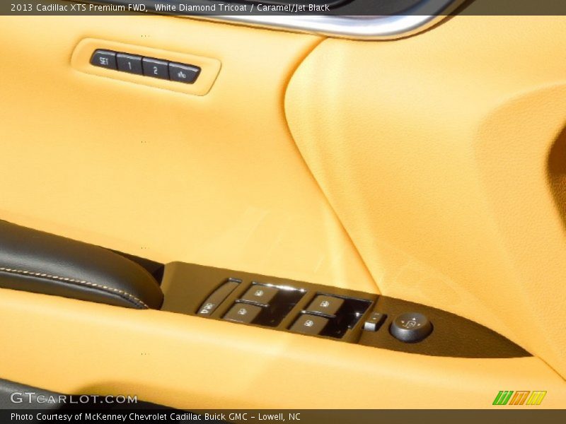 White Diamond Tricoat / Caramel/Jet Black 2013 Cadillac XTS Premium FWD
