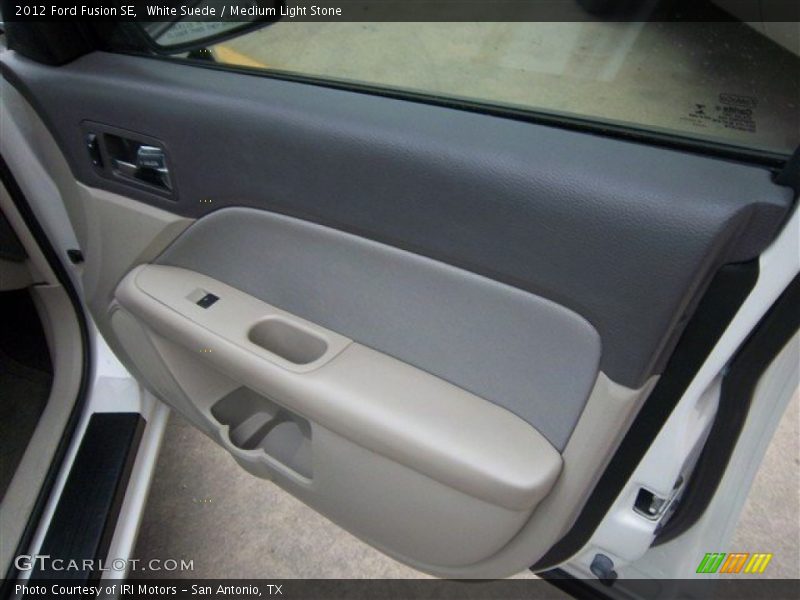 White Suede / Medium Light Stone 2012 Ford Fusion SE