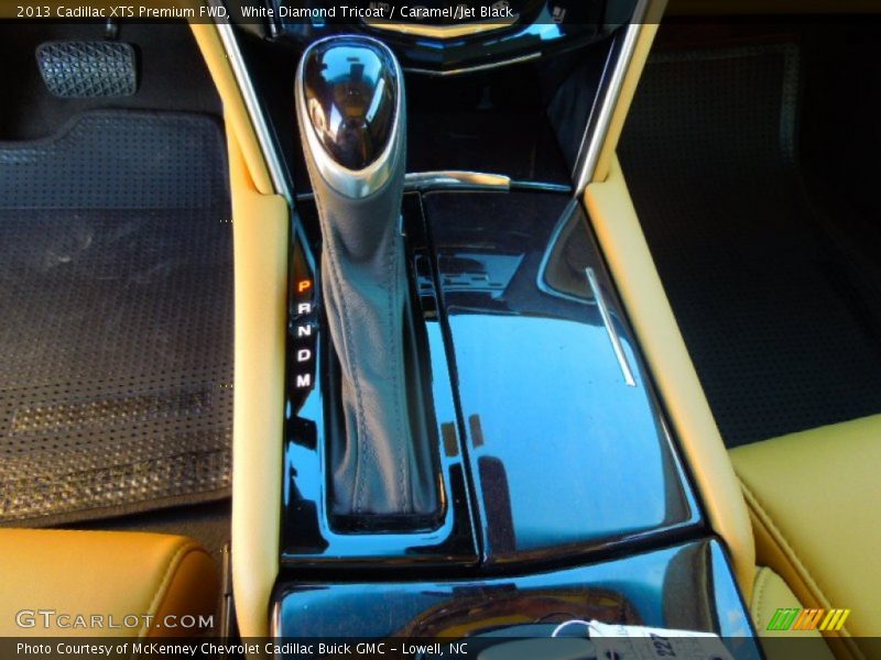White Diamond Tricoat / Caramel/Jet Black 2013 Cadillac XTS Premium FWD