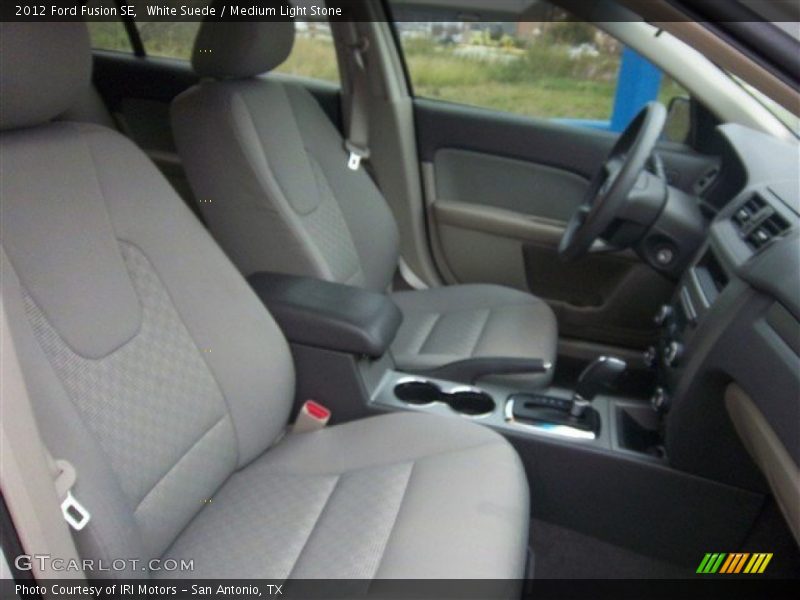 White Suede / Medium Light Stone 2012 Ford Fusion SE