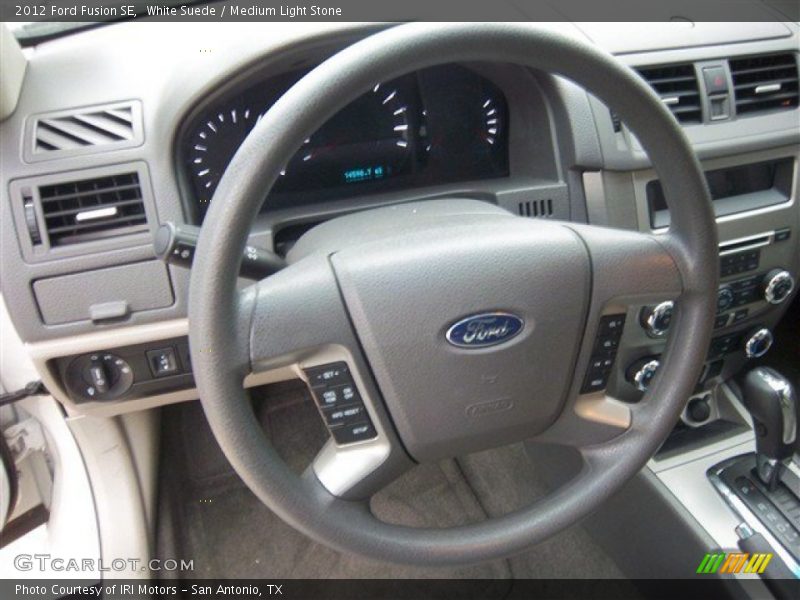 White Suede / Medium Light Stone 2012 Ford Fusion SE